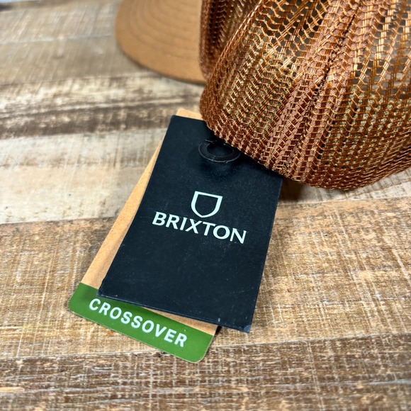 NEW Brixton Parsons X MP Mesh Trucker Hat Cap Brown Snapback OS Adjustable - Picture 3 of 7